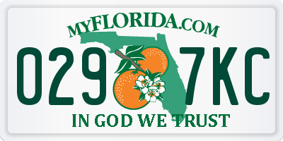 FL license plate 0297KC