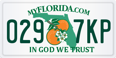 FL license plate 0297KP