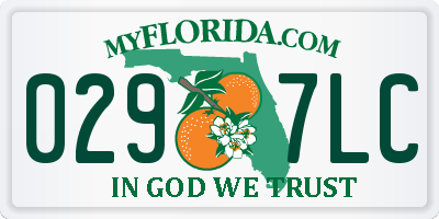 FL license plate 0297LC