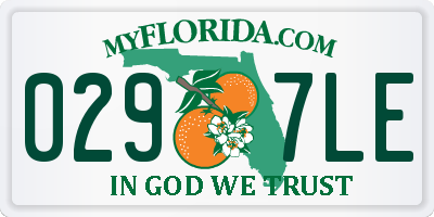 FL license plate 0297LE