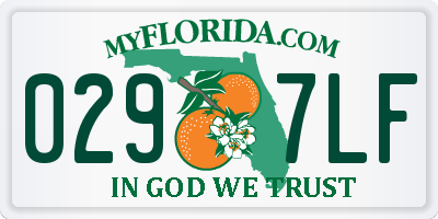 FL license plate 0297LF