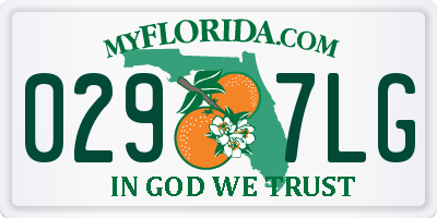 FL license plate 0297LG