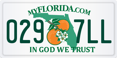 FL license plate 0297LL