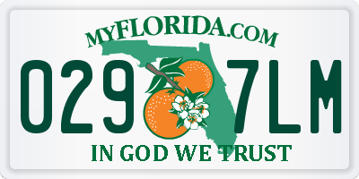 FL license plate 0297LM