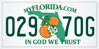FL license plate 0297OG