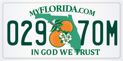 FL license plate 0297OM
