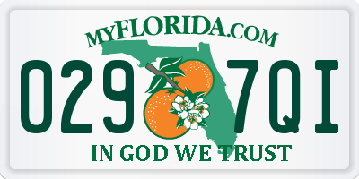 FL license plate 0297QI