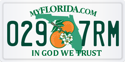 FL license plate 0297RM
