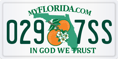 FL license plate 0297SS