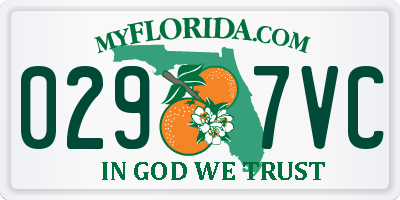 FL license plate 0297VC