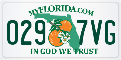FL license plate 0297VG