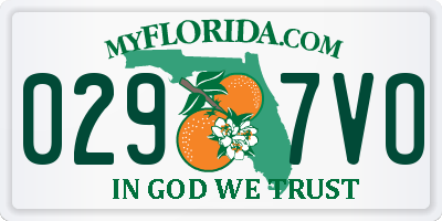 FL license plate 0297VO