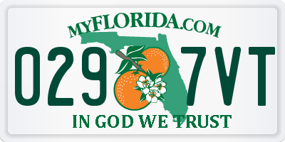 FL license plate 0297VT