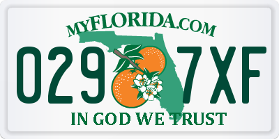 FL license plate 0297XF
