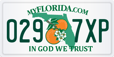 FL license plate 0297XP