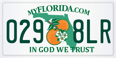 FL license plate 0298LR