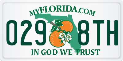 FL license plate 0298TH