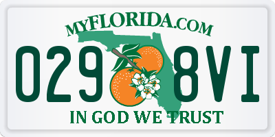 FL license plate 0298VI