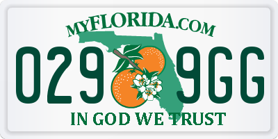 FL license plate 0299GG