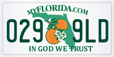 FL license plate 0299LD