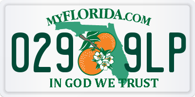 FL license plate 0299LP