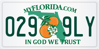 FL license plate 0299LY