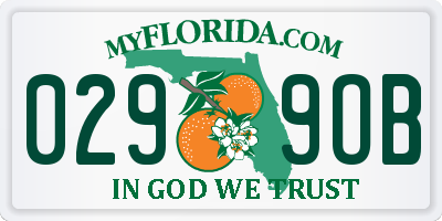FL license plate 0299OB