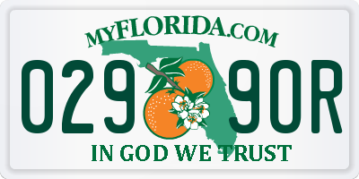 FL license plate 0299OR
