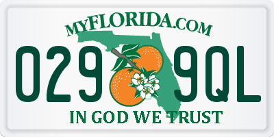 FL license plate 0299QL