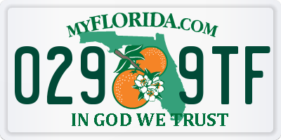 FL license plate 0299TF