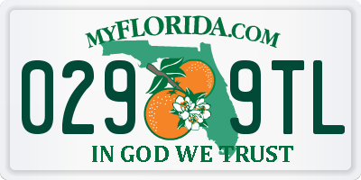 FL license plate 0299TL