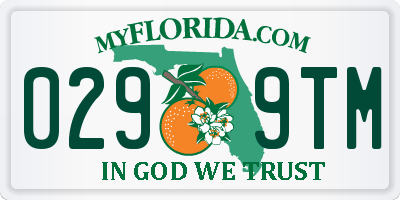 FL license plate 0299TM