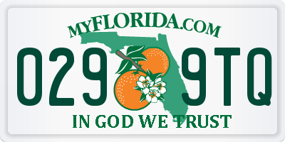 FL license plate 0299TQ