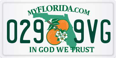 FL license plate 0299VG