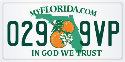 FL license plate 0299VP