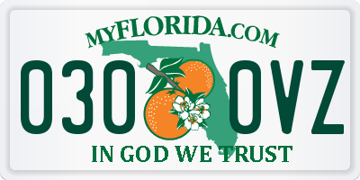 FL license plate 0300VZ