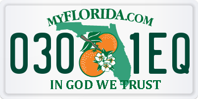 FL license plate 0301EQ