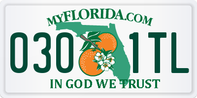 FL license plate 0301TL