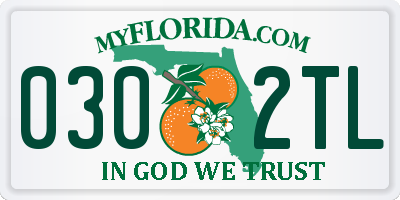 FL license plate 0302TL
