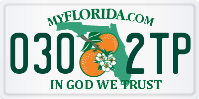 FL license plate 0302TP