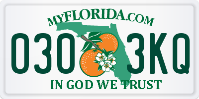 FL license plate 0303KQ