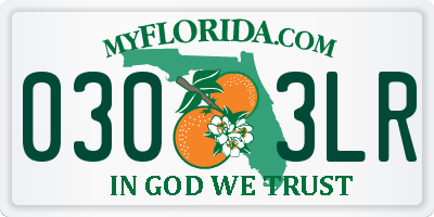 FL license plate 0303LR