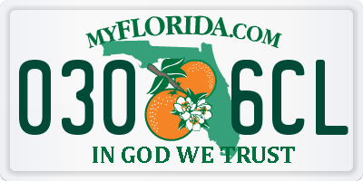 FL license plate 0306CL