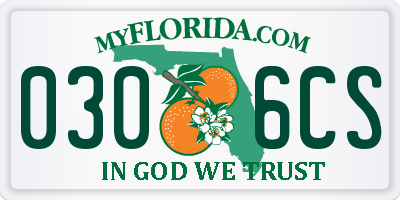FL license plate 0306CS