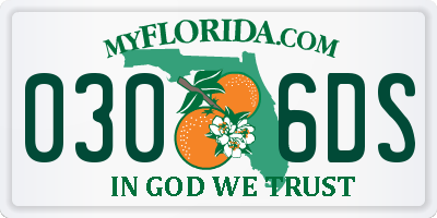 FL license plate 0306DS