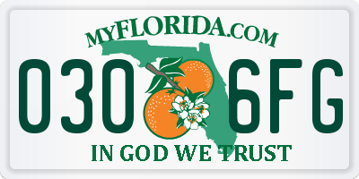 FL license plate 0306FG