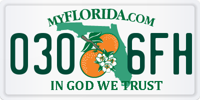 FL license plate 0306FH
