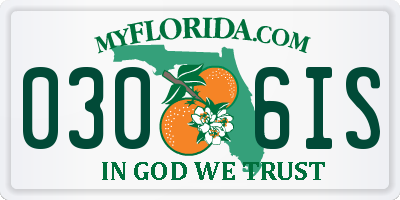 FL license plate 0306IS