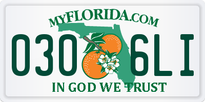 FL license plate 0306LI