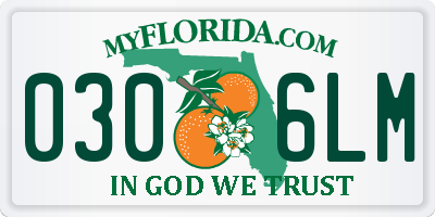 FL license plate 0306LM